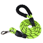 Quality Thick Nylon Dog Leash Comfortable Leather Control Leash For Small Medium Large Dog Pitbull Gold Retriever Accessories