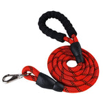 Quality Thick Nylon Dog Leash Comfortable Leather Control Leash For Small Medium Large Dog Pitbull Gold Retriever Accessories