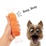1PC Bones Shape Plush Sound Chew Toys for Cat Dog Puppy  Interactive Toy Funny Playing Dog Products
